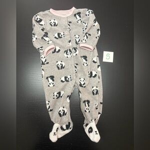 ⭐️2/$11.00⭐️ Carter’s 6m Panda Print Fleece Sleeper